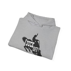 Buck Off Western Horse Hooded Sweatshirt