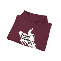 Buck Off Western Horse Hooded Sweatshirt