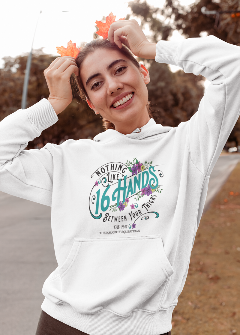 Happiness is 16 Hands Horse Hoodie