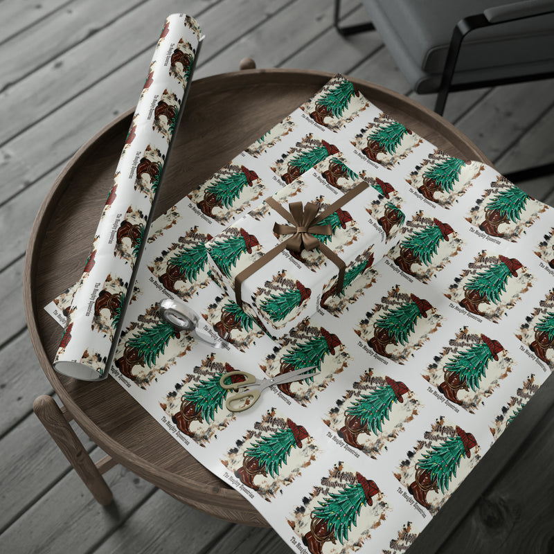 Cow Ornament Western Christmas Wrapping Paper – The Naughty Equestrian
