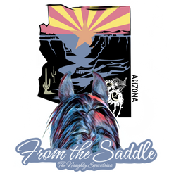 Arizona From The Saddle Series Sticker, Laptop Sticker, Western Vinyl Decal