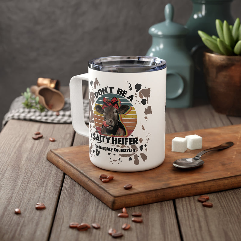 Don't Be a Salty Heifer Farm Animal Mug, Camp Cup