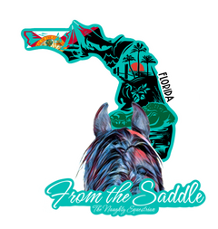 Florida From The Saddle Series Sticker, Laptop Sticker, Western Vinyl Decal