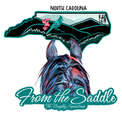 North Carolina From The Saddle Series Sticker, Laptop Sticker, Western Vinyl Decal