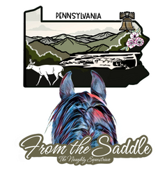 Pennsylvania From The Saddle Series Sticker, Laptop Sticker, Western Vinyl Deca