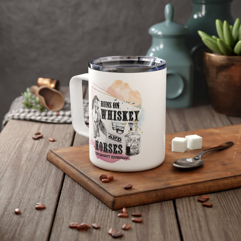 Runs on Whiskey Western Mug, Camp Cup