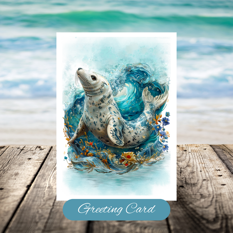Serene Sea Lion Greeting Card