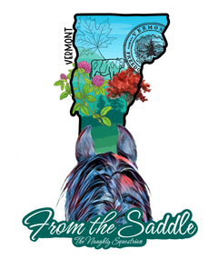 Vermont From The Saddle Series Sticker, Laptop Sticker, Western Vinyl Decal