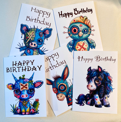 Enchanted Donkey Delight Birthday Greeting Card