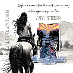 Arizona From The Saddle Series Sticker, Laptop Sticker, Western Vinyl Decal