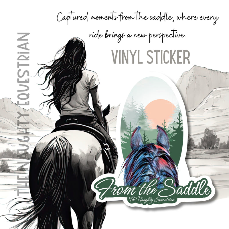 Forest From The Saddle Series Sticker, Laptop Sticker, Western Vinyl Decal