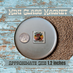 Mini Glass Magnets Barnyard Snark Set of 6 Magnets