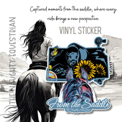 Kansas From The Saddle Series Sticker, Laptop Sticker, Western Vinyl Decal