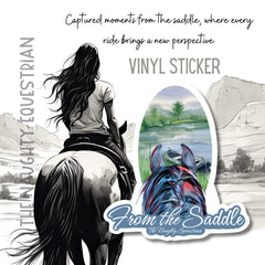 Lake From The Saddle Series Sticker, Laptop Sticker, Western Vinyl Decal