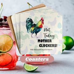 "Rooster Resilience" Coaster Set