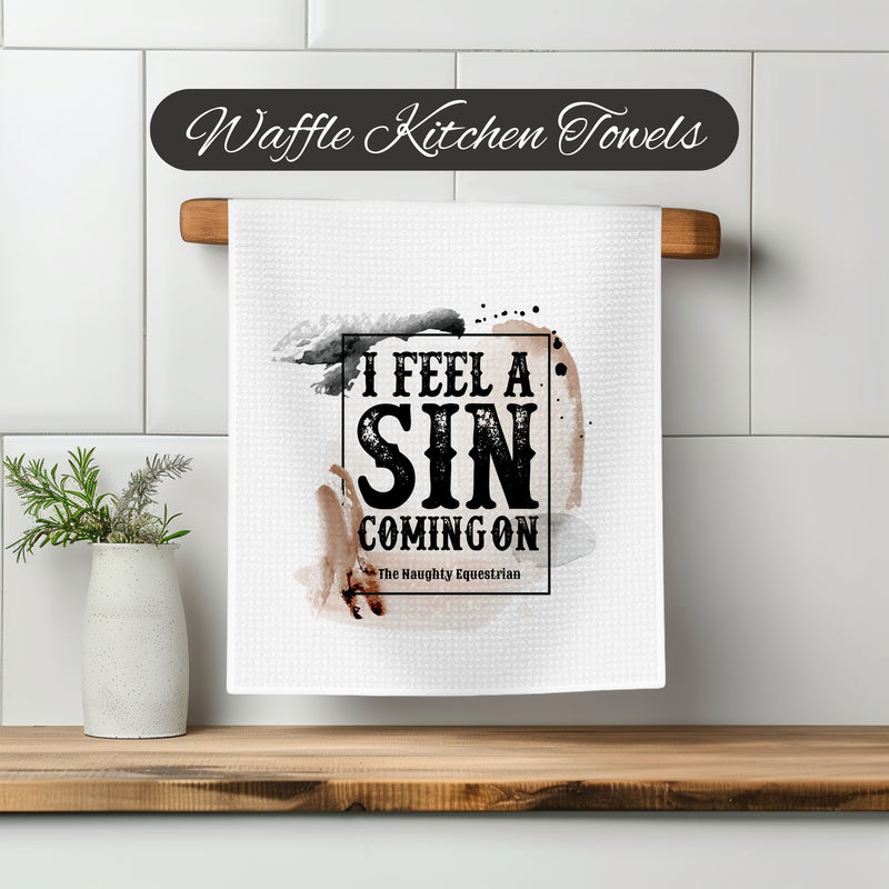 I Feel A Sin Western Kitchen Towel