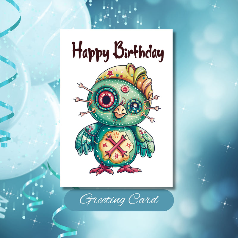 Enchanted Chickadee Birthday Cheer Greeting Card
