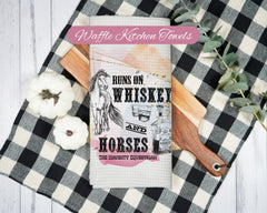 Runs On Whiskey Kitchen Towel