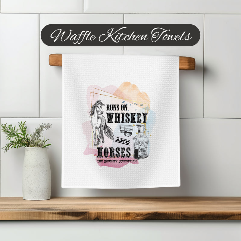 Runs On Whiskey Kitchen Towel