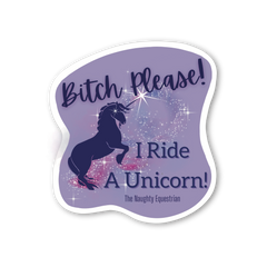 I Ride A Unicorn Horse Sticker