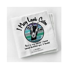 Goat Lovers Kitchen Towel - The Naughty Equestrian